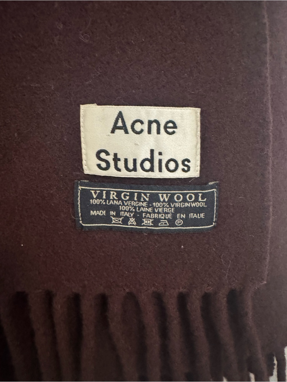 Acne Studios Virgin Wool Scarf